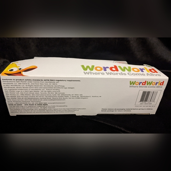 NIB -PBS Kids Word World Pull-Apart WordFriend Magnetic FISH + DVD BRAND NEW! - Picture 6 of 7